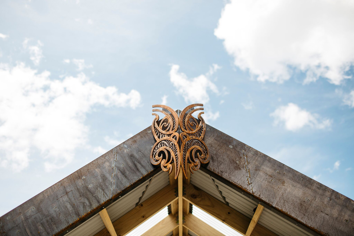 Tū Te Manawa project, Ngāmoko Whare, Manawatū River Road, Norsewood - carving detail